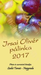 Pálinka címke - Irsai Olivér